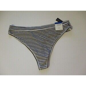 Alfani Womens Sz XL Ultra Soft Thong Panty Underwear Gray Striped